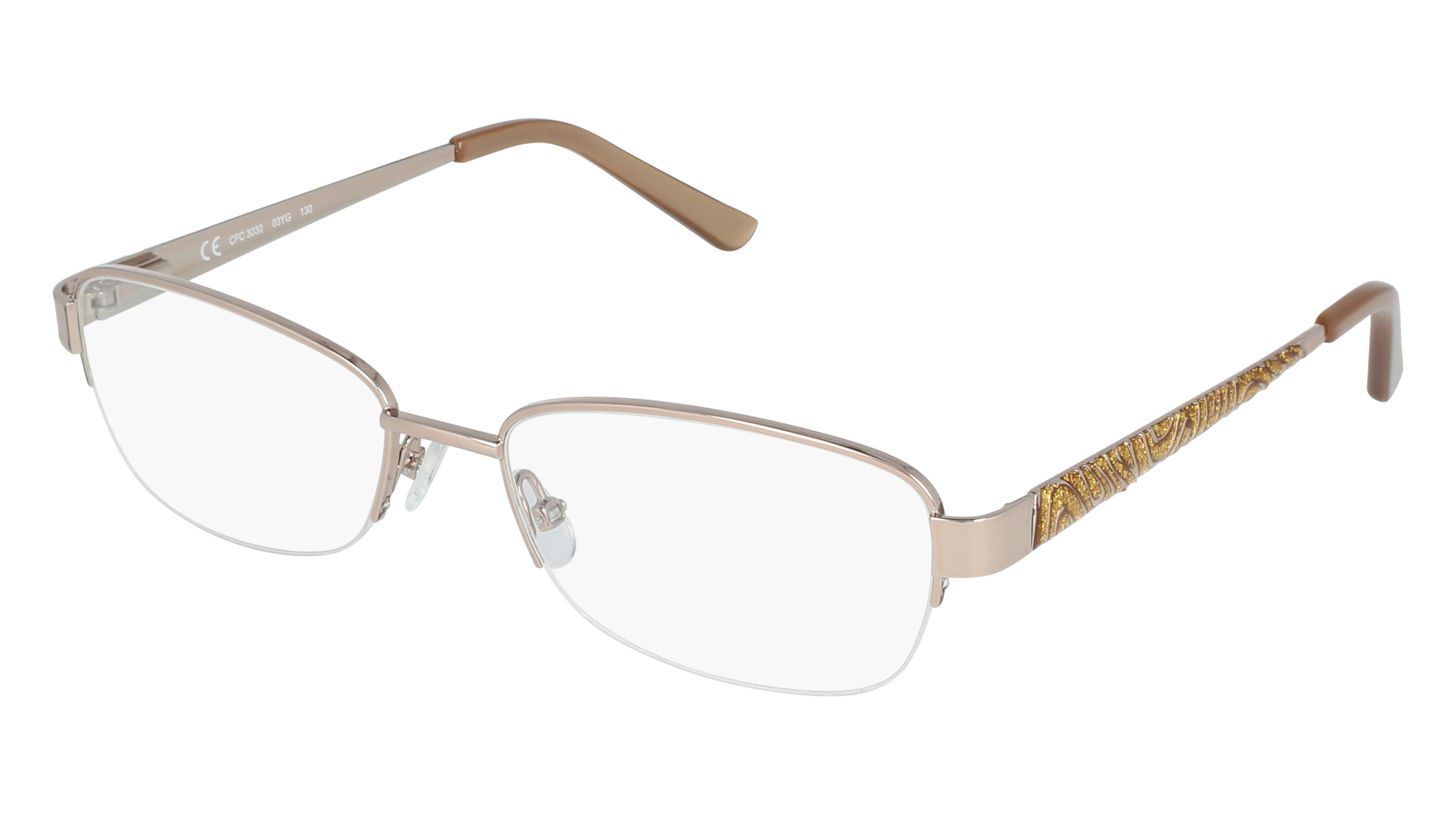L CFC 3030 women's eyeglasses (from the side)