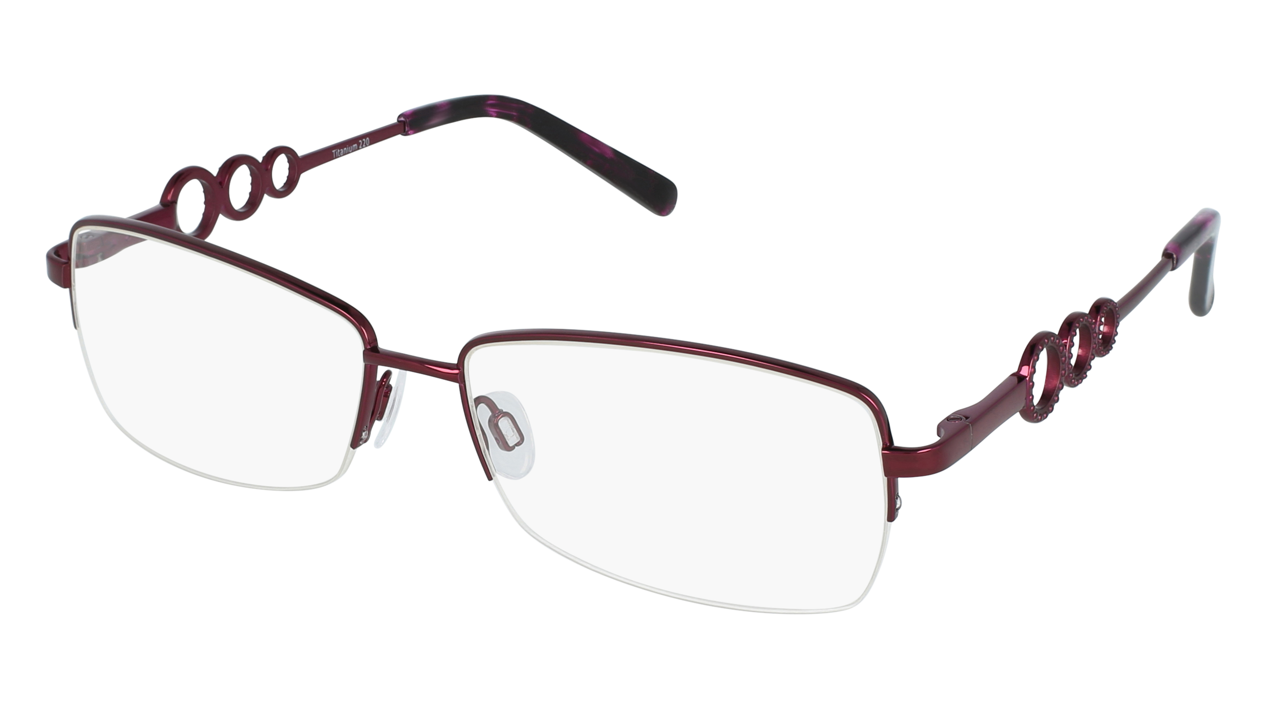 T T 220-06 women's eyeglasses (from the side)