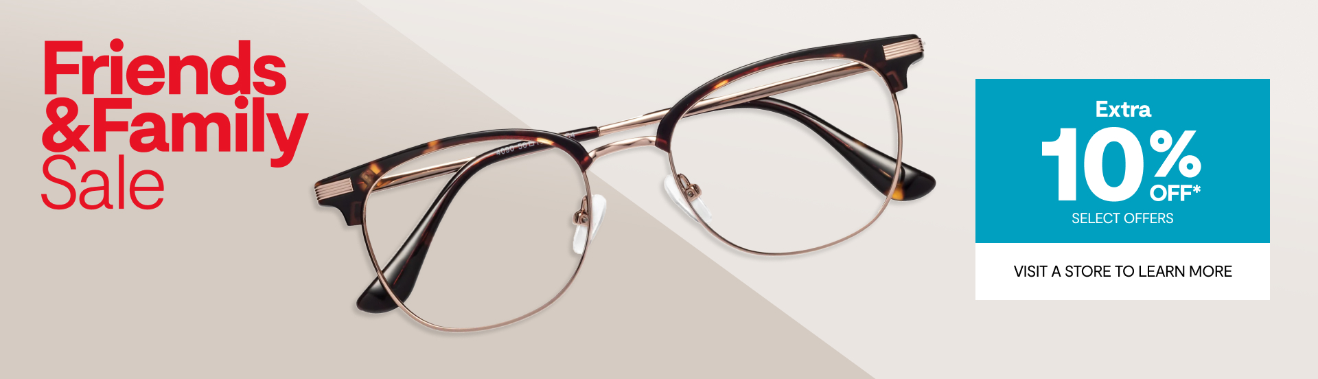 Eye exam cheap and glasses sale